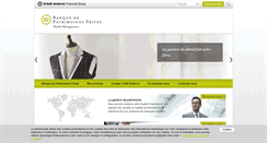 Desktop Screenshot of banquedepatrimoinesprives.com